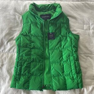 Lands' End Beautiful Green Quilted Vest